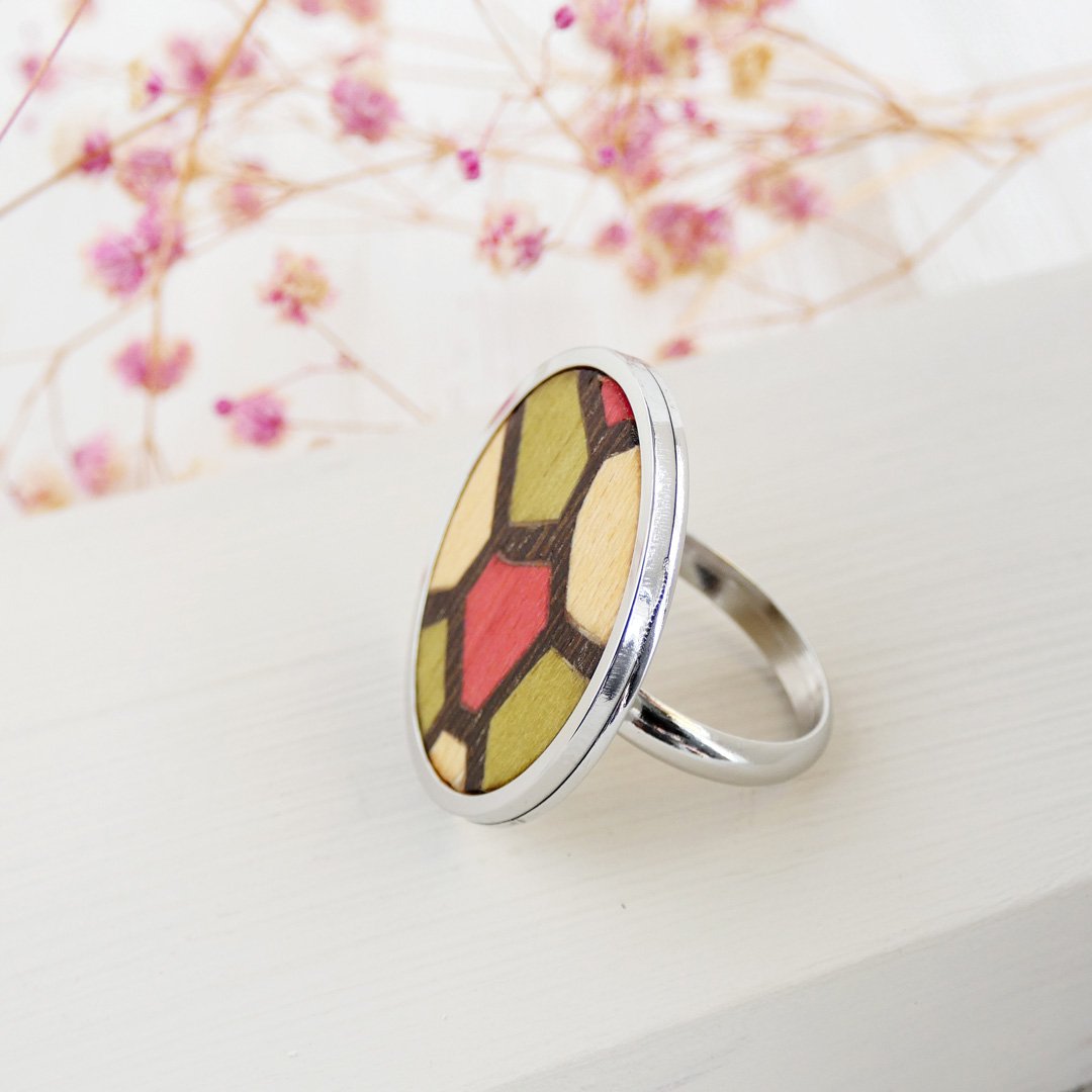 Anillo de madera homenaje a Gaudí hecho a mano